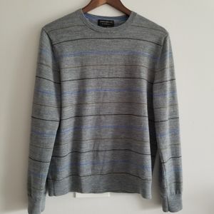Banana Republic 100% Merino Wool Striped Sweater Mens